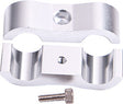 Billet Dual Hose Separator Silver AF156-06S - Aeroflow