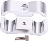 Billet Dual Hose Separator Silver AF156-06S - Aeroflow