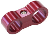 Billet Dual Size Separator -6 Tefl& -10 Teflon Hose Size Or Notes AF156-07-10R - Aeroflow