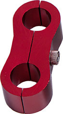 Billet Dual Hose Separator Red 12.6mm ID Or 1/2" ID AF156-08R - Aeroflow