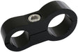 Stepped Billet Dual Hose Separators -6 & -10 Braid AF156-09-12BLK - Aeroflow