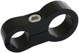 Stepped Billet Dual Hose Separators -6 & -10 Braid AF156-09-12BLK - Aeroflow