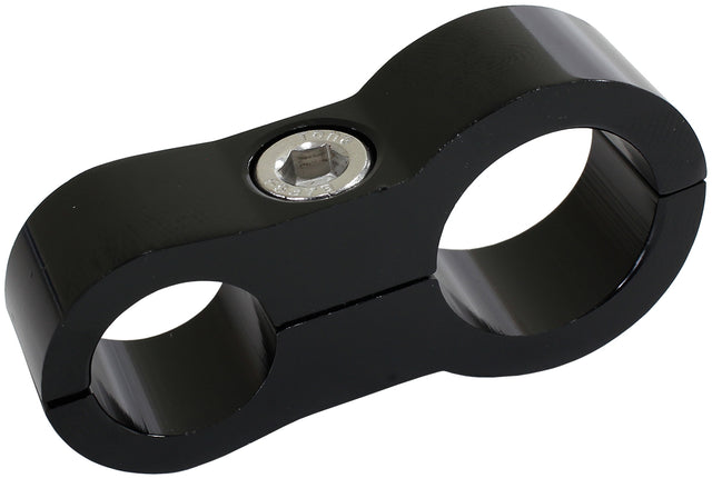 Stepped Billet Dual Hose Separators -6 & -10 Braid AF156-09-12BLK - Aeroflow