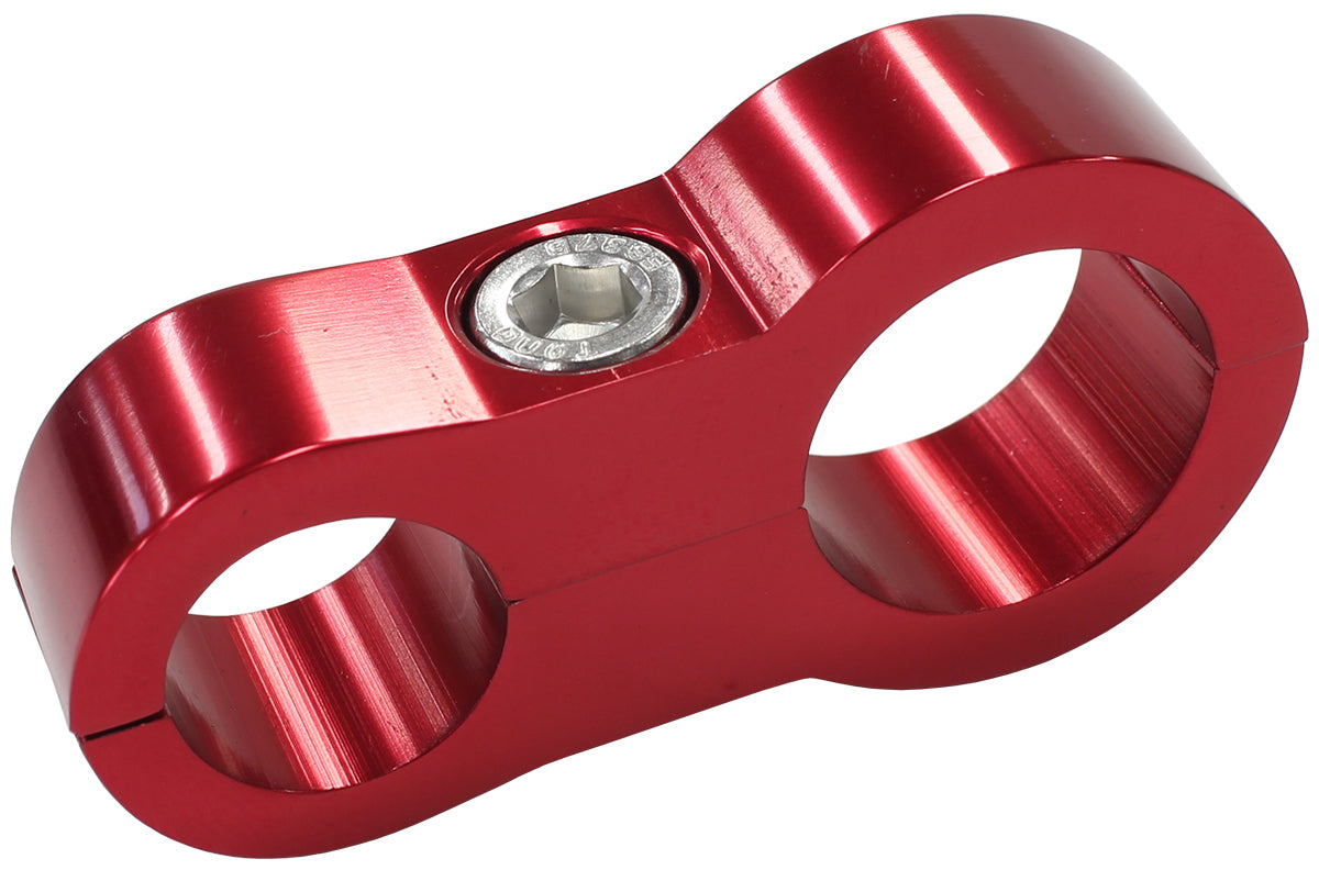 Stepped Billet Dual Hose Separators -6 & -10 Braid AF156-09-12R - Aeroflow