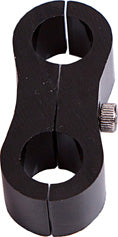 Billet Dual Hose Separator Black 15.8mm ID Or 5/8" ID AF156-10BLK - Aeroflow