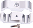 Billet Dual Hose Separator Silver 19mm ID Or 3/4" ID AF156-12S - Aeroflow