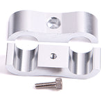 Billet Dual Hose Separator Use -16 Hose Silver 27mm ID Or 1-1/16" AF156-17S - Aeroflow