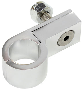 Billet P Style Clamp 3/16 Line Silver 4.7mm ID Or 3/16" 10PK AF157-03S-10 - Aeroflow