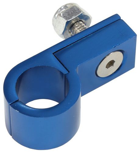 Billet P Style Clamp -6 Hose Blue 14.3mm ID Or 9/16" ID AF157-09 - Aeroflow