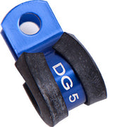 Cushioned P Clamps -7AN 5PK Blue 11mm ID Or 7/16" ID AF158-07 - Aeroflow
