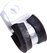 Cushioned P Clamps -18AN 5PK Silver 28.5mm Or 1-1/8" ID AF158-18S - Aeroflow