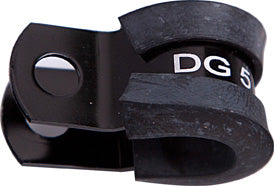 Cushioned P Clamps -30AN 5PK Black 47.6mm Or 1-7/8" ID AF158-30BLK - Aeroflow