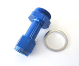 -6AN Holley Carb Inlet 4150 Blue Swivel Nut (Pair) AF160-06-1 - Aeroflow