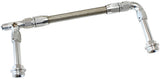 Holley Dual Inlet Rail -6AN Silver Suit 2X Metering Blocks AF160-06-2S - Aeroflow