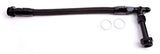 Holley Dual Inlet Rail -6AN Black Suit 1-2 Metering Blocks AF160-06BLK - Aeroflow
