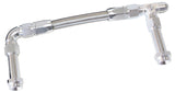 Holley Inlet Rail -8AN Silver Suits 1X Metering Block AF160-08VS - Aeroflow