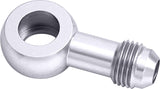 Edelbrock Carb Inlet Banjo Silver 5/8-20 To Male -6AN AF163-06S - Aeroflow