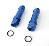 -8AN Female To Holley Ultra HP Blue Swivel Nut (Pair) -8ORB AF165-08-1 - Aeroflow