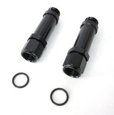 -8AN Female To Holley Ultra HP Black Swivel Nut (Pair) -8ORB AF165-08-1BLK - Aeroflow