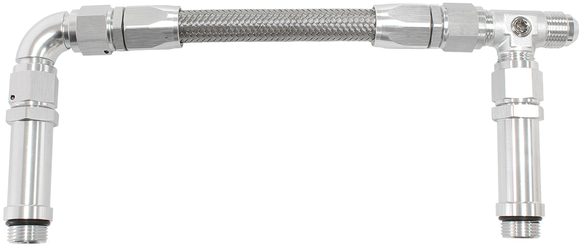 Holley Ultra HP Aluminium Seri Silver -8 ORB Inlet Into Bowls AF165-08S - Aeroflow