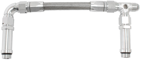 Holley Ultra HP Aluminium Seri Silver -8 ORB Inlet Into Bowls AF165-08S - Aeroflow