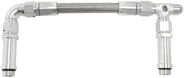 Holley Ultra HP Aluminium Seri Silver -8 ORB Inlet Into Bowls AF165-08S - Aeroflow