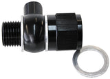 LS Chevy Oil Pressure Adapter Allows 1/8" NPT Aux Port AF166-05-02BLK - Aeroflow