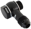 Holley Fitech 9/16"-24 To -6 Inlet Fitting Kit Black AF167-06BLK - Aeroflow