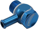 Holley Fitech 9/16"-24 To 5/16 Barb Inlet Fitting Kit Blue AF168-06 - Aeroflow