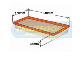 Air Filter Volvo S40/V40 1.8L,1.9L,2.0L 1997 On(Wa1050) (A1719)  AF1719 - Transgold | Universal Auto Spares