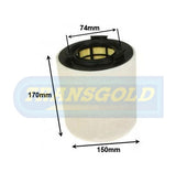 Air Filter VW / AUDI (WA5185) AF1732 - Transgold | Universal Auto Spares