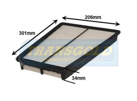 Air Filter Kia Credos 98-01 (wa1093) AF1737 - Transgold | Universal Auto Spares