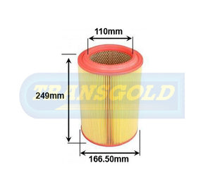 Air Filter KIA K2900 CRDI 2008-ON (WA5173) AF1745 - Transgold | Universal Auto Spares