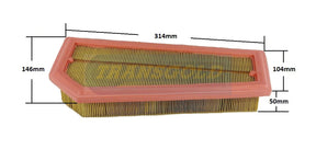 Air Filter (WA5248) Mercedes C / E Class AF1763 - Transgold | Universal Auto Spares