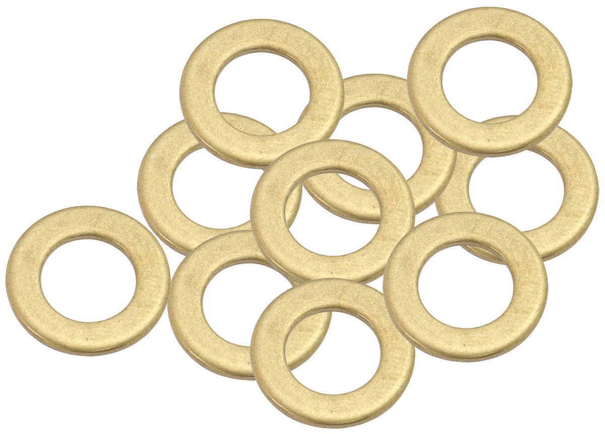 Brass Crush Washer Metric M8 8mm ID Suits M8 Thread 10 Pack AF181-08 - Aeroflow