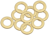 Brass Crush Washer Metric M8 8mm ID Suits M8 Thread 10 Pack AF181-08 - Aeroflow
