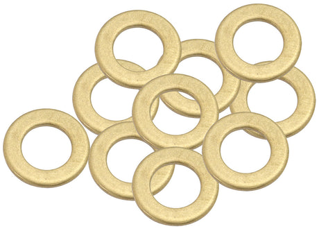 Brass Crush Washer Metric M8 8mm ID Suits M8 Thread 10 Pack AF181-08 - Aeroflow