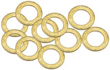 Brass Crush Washer Metric M10 10mm ID Suit M10 Thread 10 Pac AF181-10 - Aeroflow
