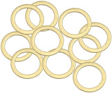 Brass Crush Washer Metric M18 18mm ID Suit M18 Thread 10 Pac AF181-18 - Aeroflow