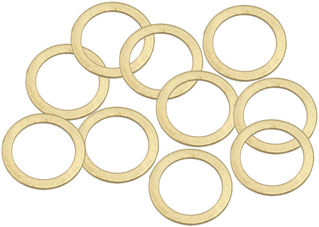 Brass Crush Washer Metric M20 20mm ID Suit M20 Thread 10 Pac AF181-20 - Aeroflow