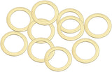 Brass Crush Washer Metric M22 22mm ID Suit M22 Thread 10 Pac AF181-22 - Aeroflow