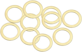 Brass Crush Washer Metric M22 22mm ID Suit M22 Thread 10 Pac AF181-22 - Aeroflow