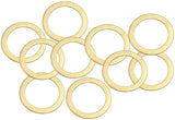 Brass Crush Washer Metric M24 24mm ID Suit M24 Thread 10 Pac AF181-24 - Aeroflow
