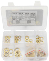 Brass Crush Washer Metric Kit Sizes Include M6 To M24 AF181-KIT - Aeroflow