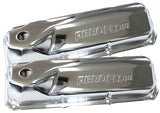 302 351C Ford Steel Valve Covers Chrome With Af Logo AF1821-5001 - Aeroflow