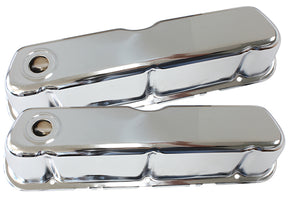 Steel Valve Covers, SBF Chrome Without Logo AF1821-5052 - Aeroflow