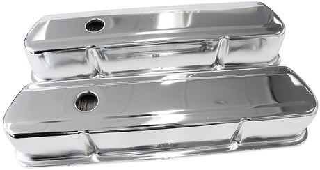 Steel Valve Covers, 253 308 Tall, Chrome Without Logo AF1821-5054 - Aeroflow