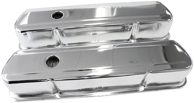 Steel Valve Covers, 253 308 Tall, Chrome Without Logo AF1821-5054 - Aeroflow