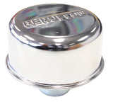 Chrome Valve Cover Breather Push In Style, No Spout W/Logo AF1821-7000 - Aeroflow