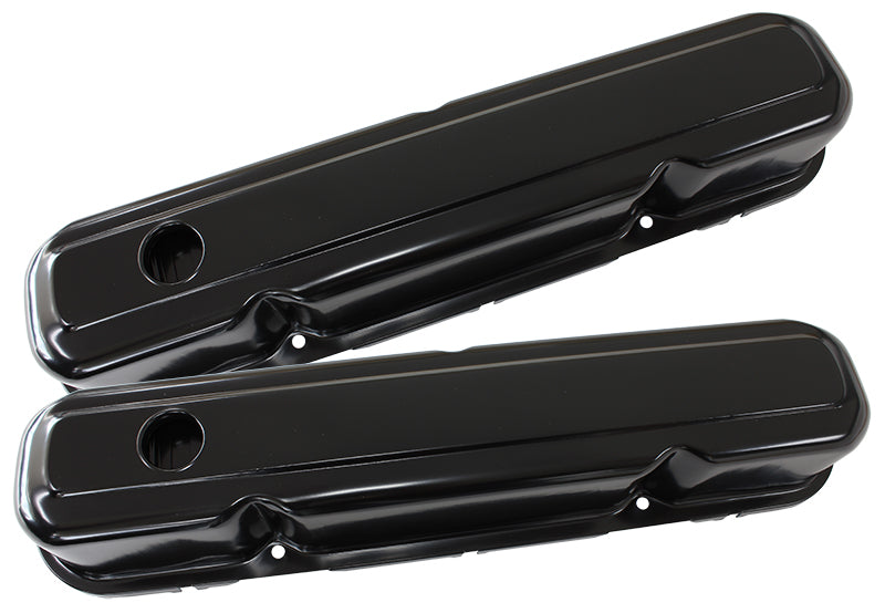 Steel Valve Covers, Chrysler SB, Black Without Logo AF1822-5056 - Aeroflow